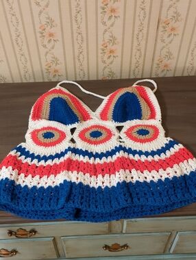 Handmade Crochet Halter Top